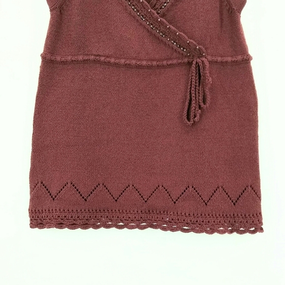 LOFT Crochet Beaded Tank Boho Festival M - Picture 2 of 5